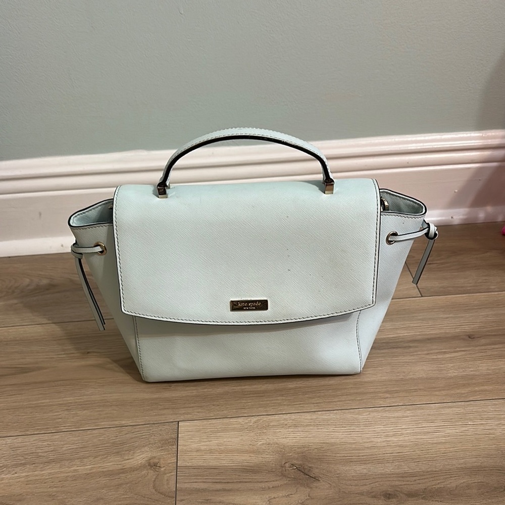 Kate Spade White Satchel with Modern Design